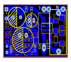 Resistance-capacitance step-down bulb lamp sound and light control components